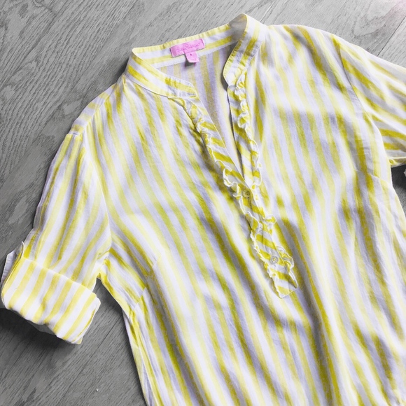 Lilly Pulitzer Tops - Lilly Pulitzer Striped Drop Waist Tunic Dress Top